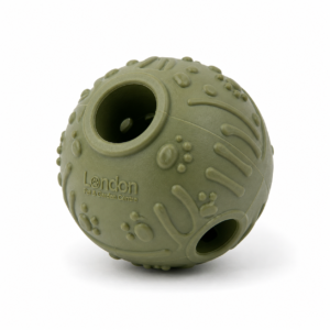Interactive Treat Dispensing Dog Ball Toy | Durable Rubber Chew Toy for Mental Stimulation & Dental Care | London Pet & Garden Centre