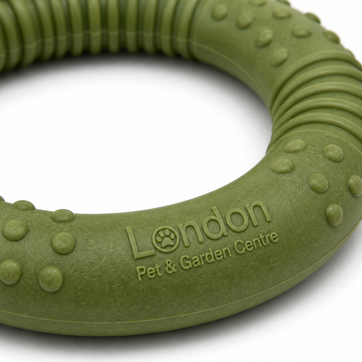 Durable Rubber Dog Ring Toy | Chew Resistant Training & Fetch Ring | Teeth Cleaning Interactive Toy | London Pet & Garden Centre - Image 3