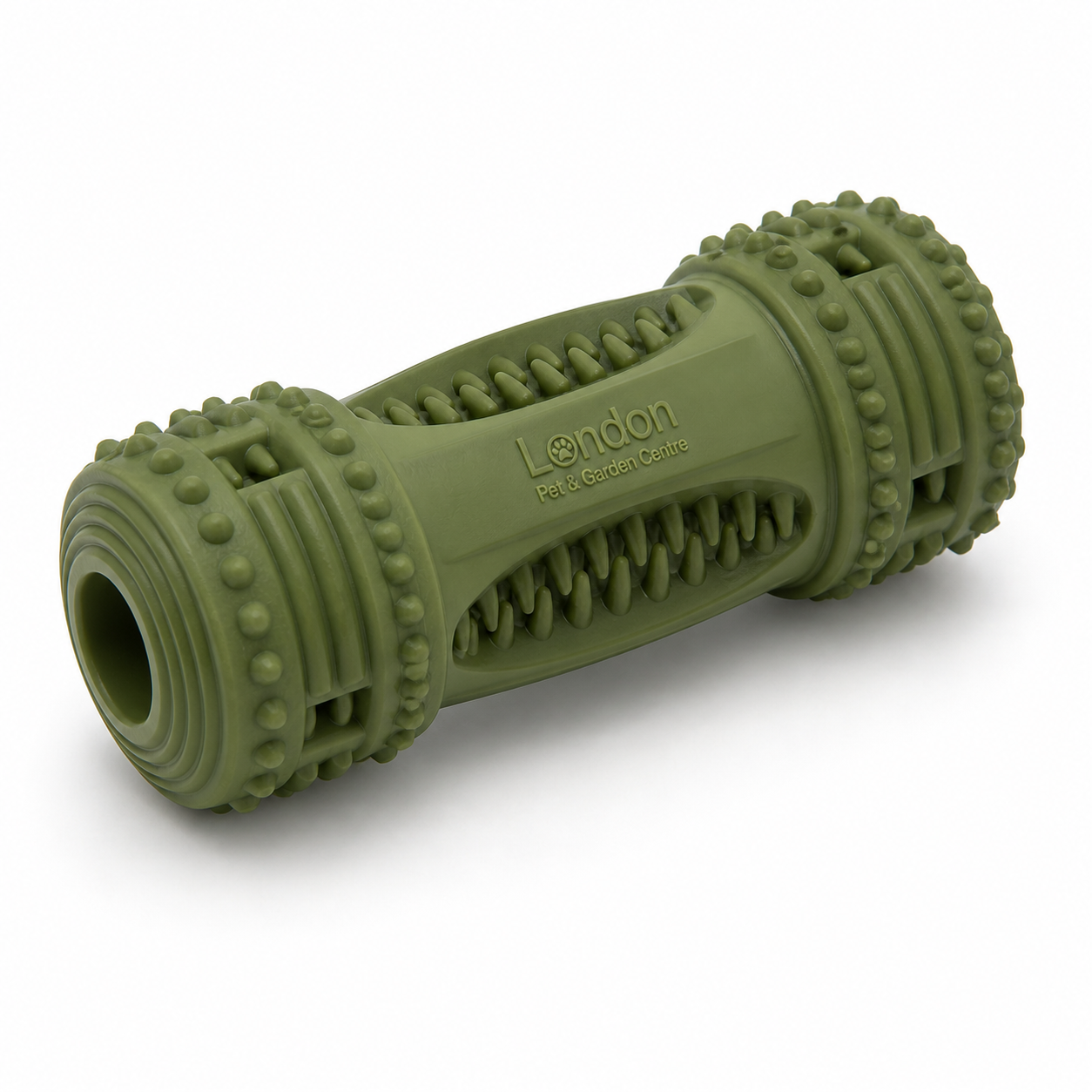 Rubber Dog Chew Bone Toy with Teeth Cleaning Bristles | Durable Dental Stick for Aggressive Chewers | London Pet & Garden Centre - Image 2