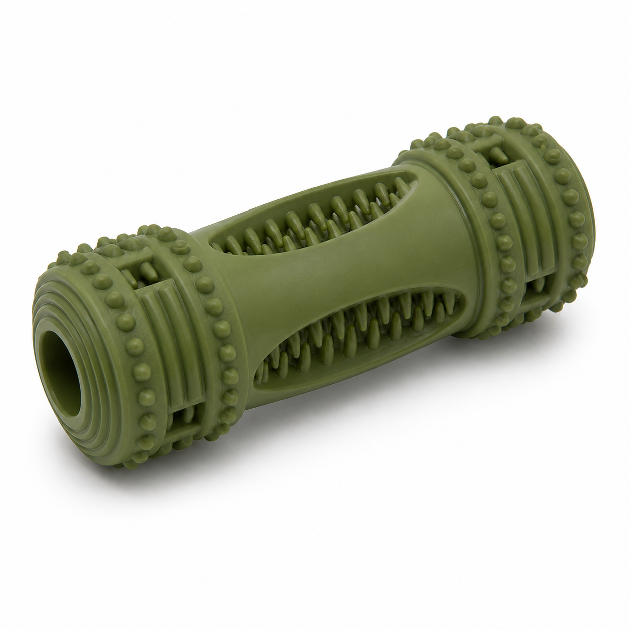 Rubber Dog Chew Bone Toy with Teeth Cleaning Bristles | Durable Dental Stick for Aggressive Chewers | London Pet & Garden Centre