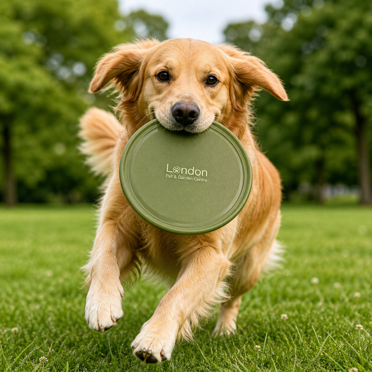 Dog Flying Disc Frisbee Toy | Durable Soft Rubber Fetch Disc for Outdoor Play & Training | London Pet & Garden Centre - Image 5