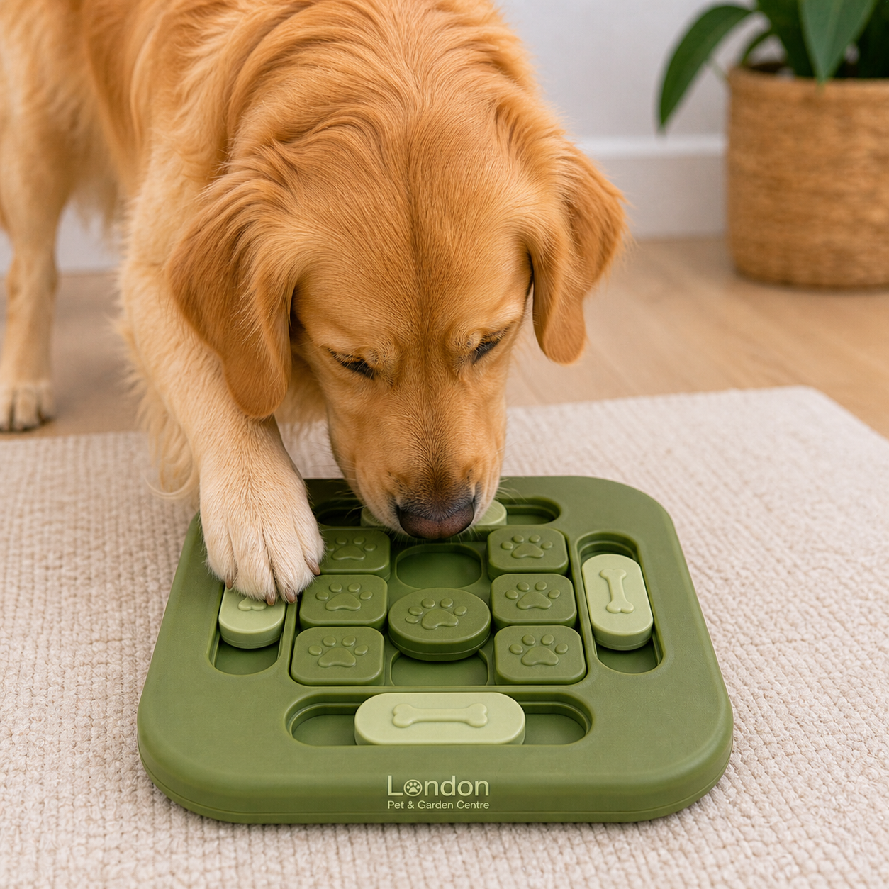 Interactive Dog Puzzle Feeder Toy | Treat Dispensing Slow Feeder Game | Mental Stimulation Dog Toy | London Pet & Garden Centre - Image 5